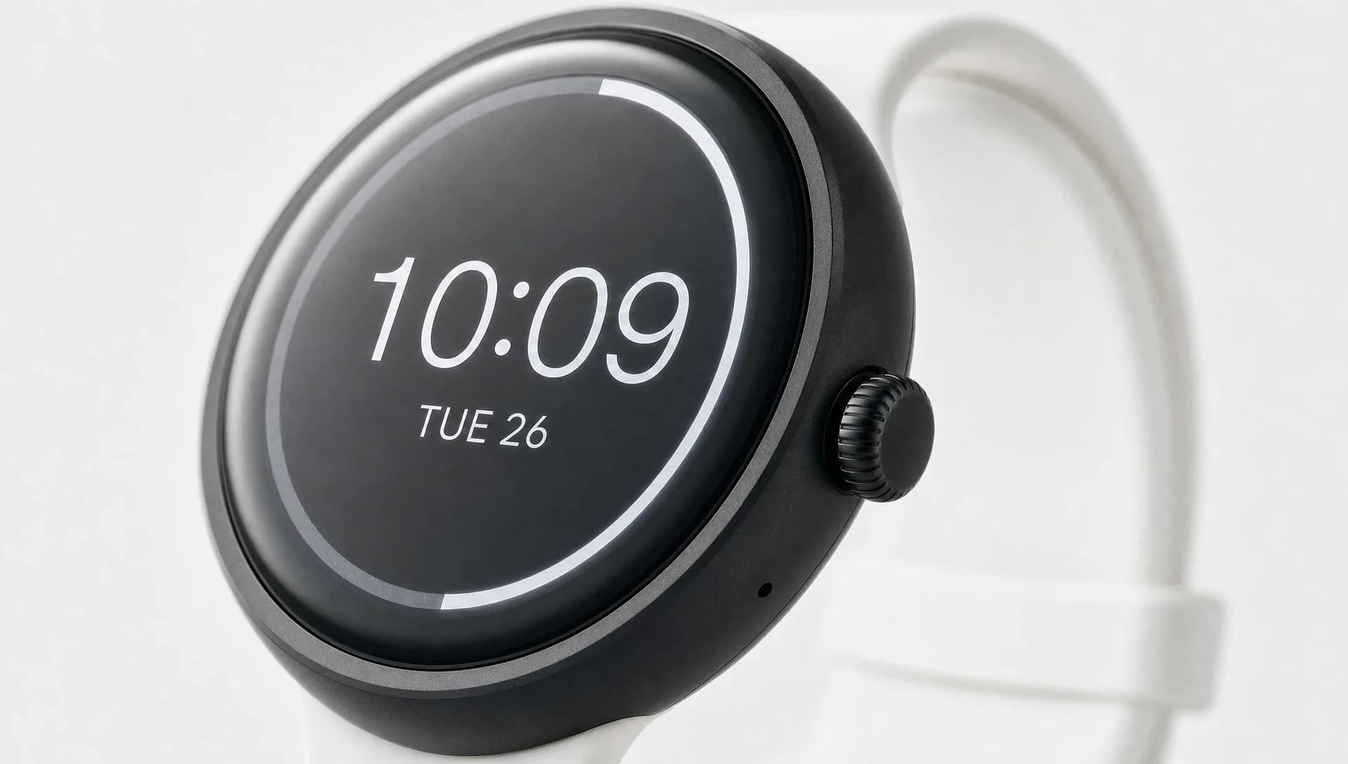 Close-up of the smartwatch face